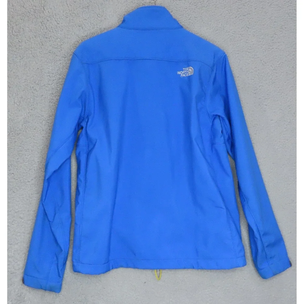 The‎ North Face Windstopper Softshell Jacket Blue Full Zip Fleece Lined Large